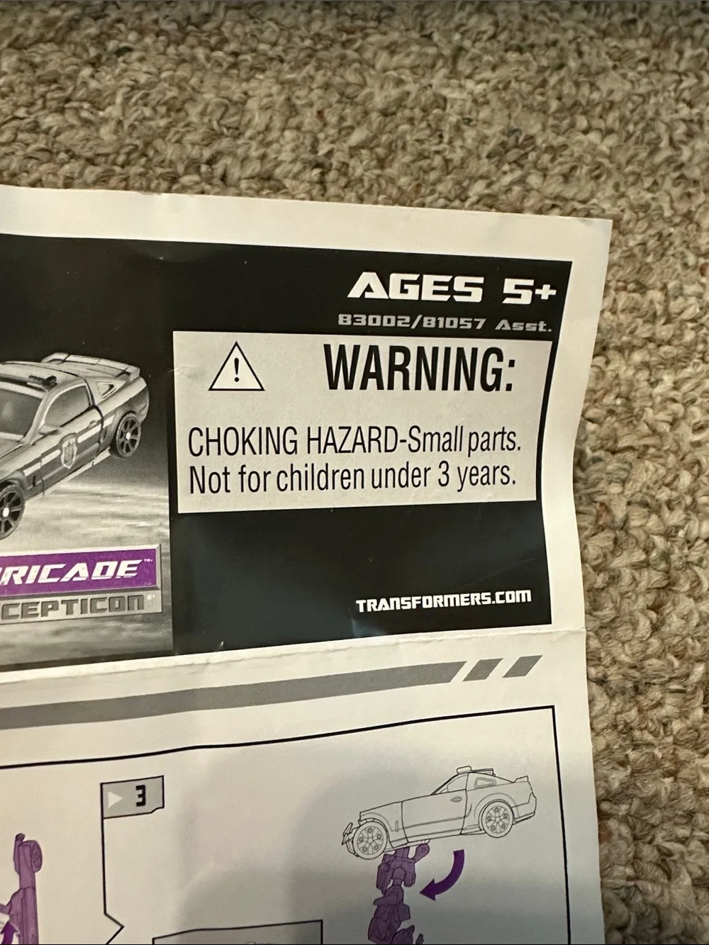 Transformers 2007 Movie Recon Barricade Deluxe Figure COMPLETE